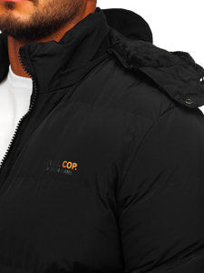 Chaqueta acolchada de invierno para hombre color negro Bolf 6904