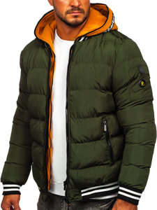 Chaqueta acolchada de invierno para hombre color verde Bolf 6900