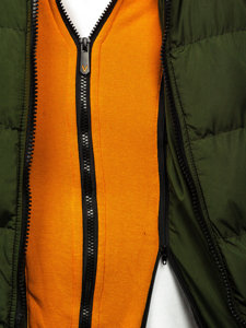 Chaqueta acolchada de invierno para hombre color verde Bolf 6900