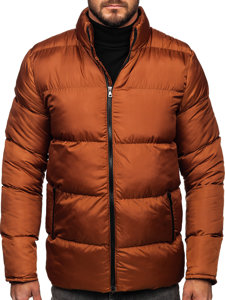 Chaqueta acolchada de invierno para hombre marrón Bolf 0025