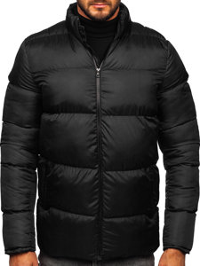 Chaqueta acolchada de invierno para hombre negro Bolf 0025