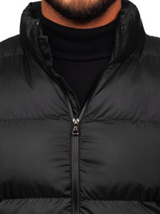 Chaqueta acolchada de invierno para hombre negro Bolf 0025