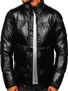 Chaqueta acolchada de invierno para hombre negro Bolf 1188