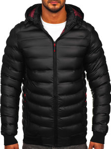 Chaqueta acolchada de invierno para hombre negro Bolf 22M325