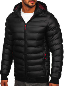 Chaqueta acolchada de invierno para hombre negro Bolf 22M325