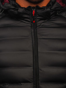 Chaqueta acolchada de invierno para hombre negro Bolf 22M325