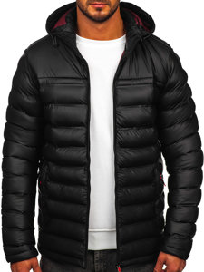 Chaqueta acolchada de invierno para hombre negro Bolf 22M326