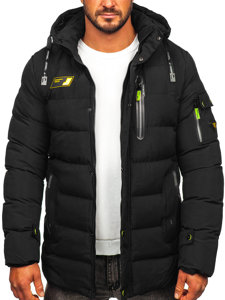 Chaqueta acolchada de invierno para hombre negro Bolf 22M56