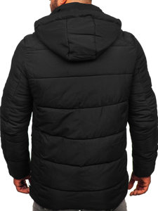 Chaqueta acolchada de invierno para hombre negro Bolf 22M60