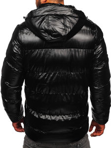 Chaqueta acolchada de invierno para hombre negro Bolf 27M8105