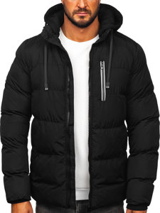 Chaqueta acolchada de invierno para hombre negro Bolf 27M8112