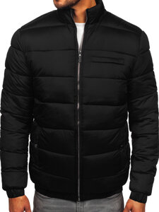 Chaqueta acolchada de invierno para hombre negro Bolf 31M5015