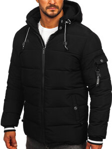 Chaqueta acolchada de invierno para hombre negro Bolf 57M7502