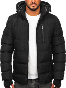 Chaqueta acolchada de invierno para hombre negro Bolf 5M756