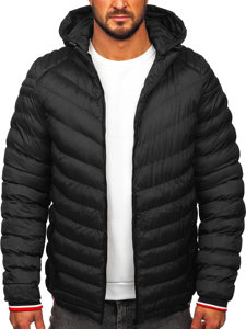 Chaqueta acolchada de invierno para hombre negro Bolf 5M765