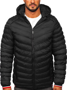 Chaqueta acolchada de invierno para hombre negro Bolf 5M765