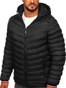 Chaqueta acolchada de invierno para hombre negro Bolf 5M765