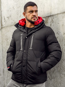 Chaqueta acolchada de invierno para hombre negro Bolf 5M771