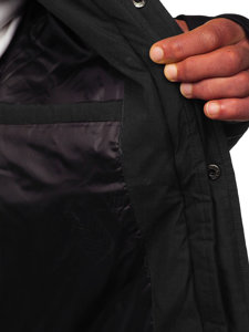 Chaqueta acolchada de invierno para hombre negro Bolf 5M771