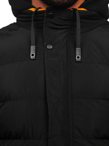 Chaqueta acolchada de invierno para hombre negro Bolf 7145