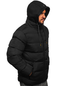 Chaqueta acolchada de invierno para hombre negro Bolf 7325