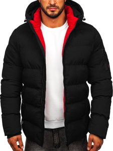 Chaqueta acolchada de invierno para hombre negro Bolf 7338