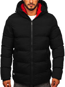 Chaqueta acolchada de invierno para hombre negro Bolf 7338