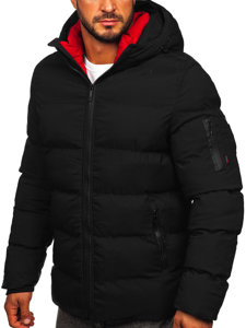 Chaqueta acolchada de invierno para hombre negro Bolf 7338