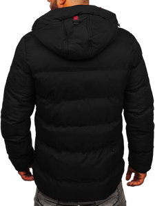 Chaqueta acolchada de invierno para hombre negro Bolf 7338