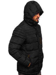 Chaqueta acolchada de invierno para hombre negro Bolf 7M806