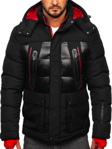 Chaqueta acolchada de invierno para hombre negro Bolf 99527