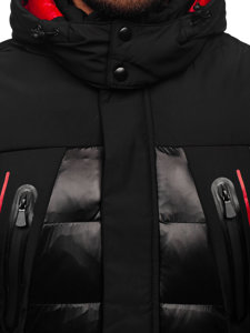 Chaqueta acolchada de invierno para hombre negro Bolf 99527