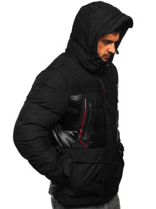 Chaqueta acolchada de invierno para hombre negro Bolf 99527