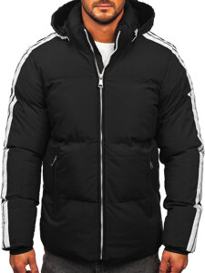 Chaqueta acolchada de invierno para hombre negro Bolf 9979