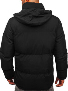 Chaqueta acolchada de invierno para hombre negro Bolf 9979