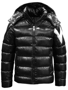 Chaqueta acolchada de invierno para hombre negro Bolf 9981