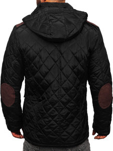 Chaqueta acolchada de invierno para hombre negro Bolf A5618