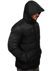 Chaqueta acolchada de invierno para hombre negro Bolf AB103