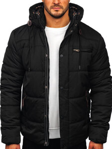 Chaqueta acolchada de invierno para hombre negro Bolf EX2123