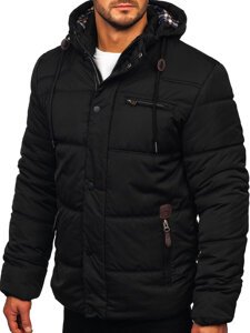 Chaqueta acolchada de invierno para hombre negro Bolf EX2123