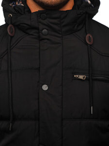 Chaqueta acolchada de invierno para hombre negro Bolf EX2123