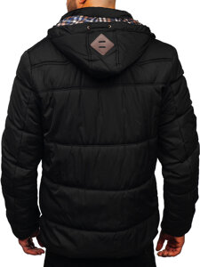 Chaqueta acolchada de invierno para hombre negro Bolf EX2123