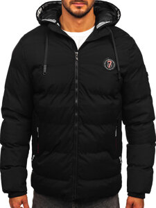 Chaqueta acolchada de invierno para hombre negro Bolf HSS052