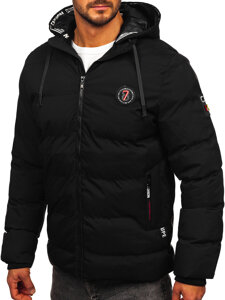 Chaqueta acolchada de invierno para hombre negro Bolf HSS052