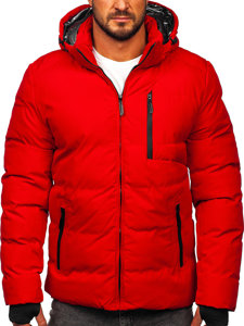 Chaqueta acolchada de invierno para hombre rojo Bolf 5M756