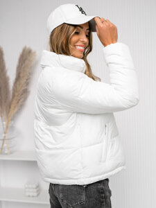 Chaqueta acolchada de invierno para mujer blanco Bolf 16M9107