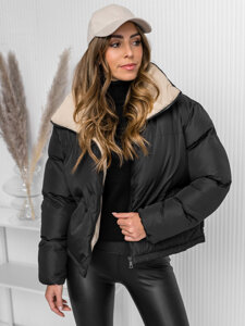 Chaqueta acolchada de invierno para mujer negro Bolf 5M3115