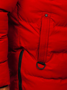 Chaqueta acolchada de invierno parka para hombre rojo Bolf 7330