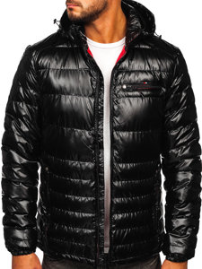 Chaqueta acolchada deportiva de entretiempo para hombre color negro Bolf 2147