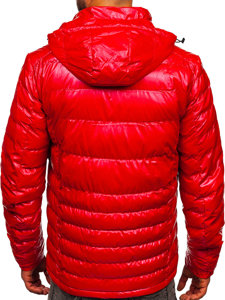 Chaqueta acolchada deportiva de entretiempo para hombre color rojo Bolf 2147